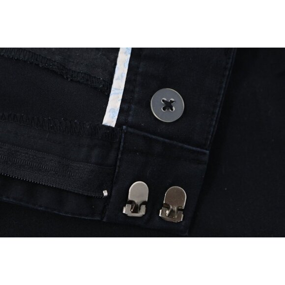 Dockers Pants Womens 12 Black Individual Fit Cropped Stretch Straight VTG - Picture 4 of 12